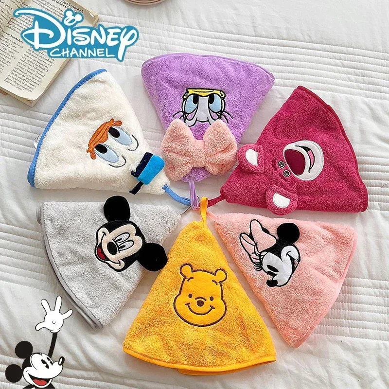 Disney Mickey Minnie Mouse Towel Hand Wipe Soft Children Towels Cartoon Kitchen Bathroom Wipe Coral Fleece Fast Absorbent Towels