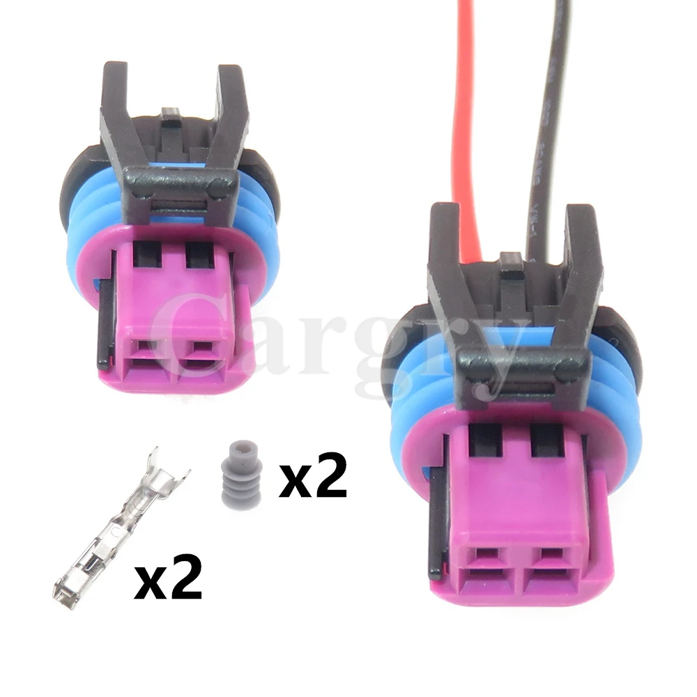 

1 Set 2P 15449028-1 Car Sensor Wire Harness Socket 15449028 Auto Starter Water Temperature Sensor Waterproof Connector for Buick