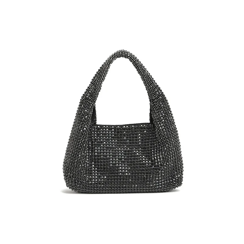 

Dinner Women's Rhinestone Bag Diamond-encrusted Armpit Bag Hair Handbag Pochette Soirée Femme Mariage Carteras Diseñador De Lujo