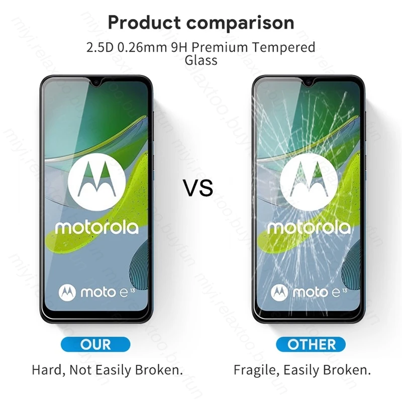 2To1 Osłona ekranu obiektywu aparatu Szkło hartowane do Motorola MotoE13 Moto E13 4G E 13 13E 4G 6,5" Folia ochronna na telefon