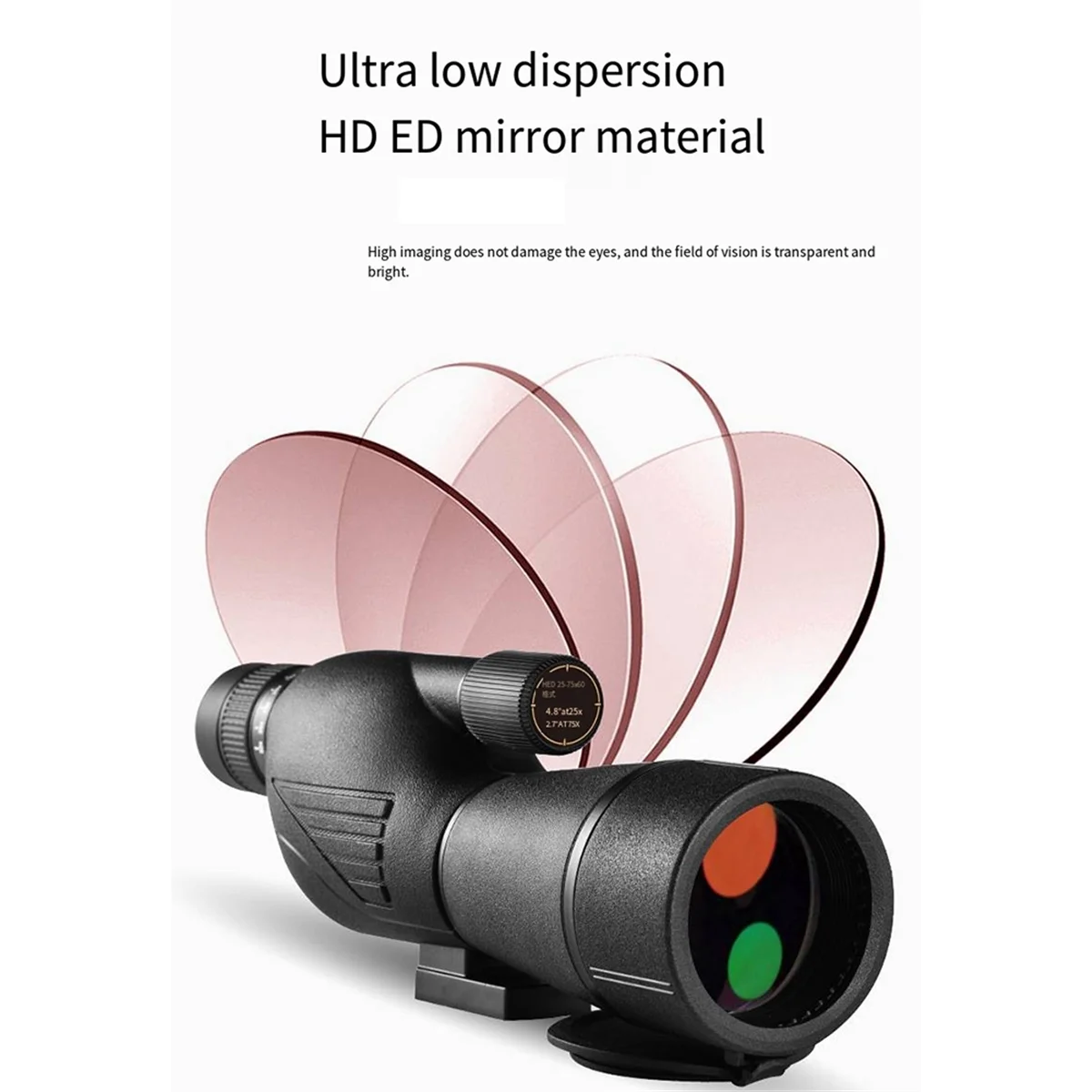 

New 25-75x60 Powerful Monocular Telescope Zoom Telescope Binoculars Bird Watching Bak4 Telescope Low Light Night Vision