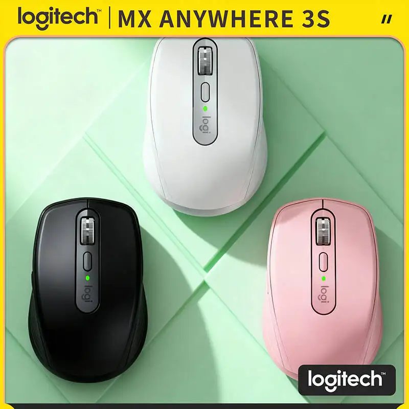 

High-Performance Logitech MX Anywhere 3S - 8000 DPI Darkfield, Hyper-Scroll, Silent Buttons, Market Trip & Shop Essential