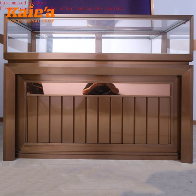 

Luxury Glass Jewelry Store Display Cases Lockable Jewelry Display Showcase and Counter for Jewelry Store