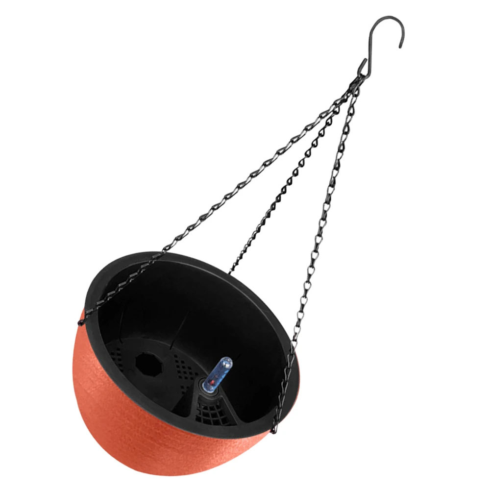 

Brick Red Auto Watering Balcony Planter Holder Hanging Plant Pot for Home Office Balcony Decor Suitable as Gift