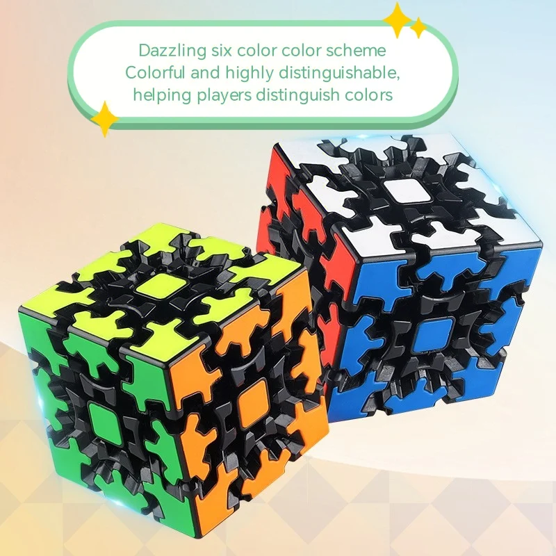 Yu mo mais novo engrenagem 3x3x3 cubo mágico mofangge velocidade engrenagem piramindo cilindro esfera profissional cubo mágico engrenagem puzzle série brinquedos