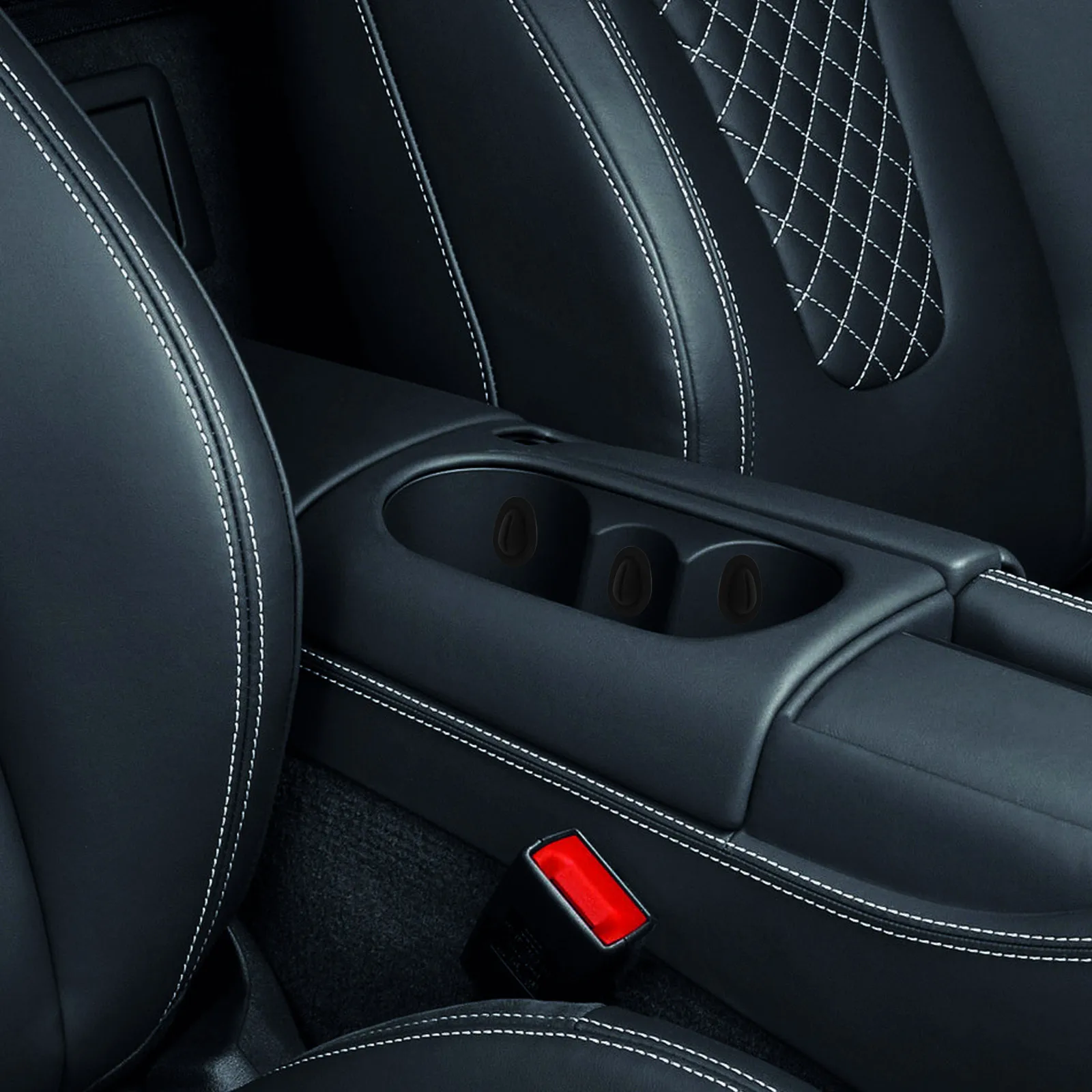 

Silicone Cup Holder Limiter Insert for Car Console Stabilizer Non Slip Elastic Shock Absorbing Design Universal Fit