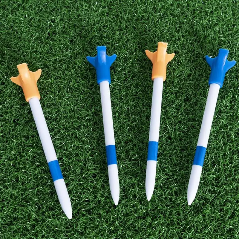 Golf Ball Tees 15pcs Stable Triangular Support Golfing Tees Lightweight Multifunctional Low Friction Design Golf Training