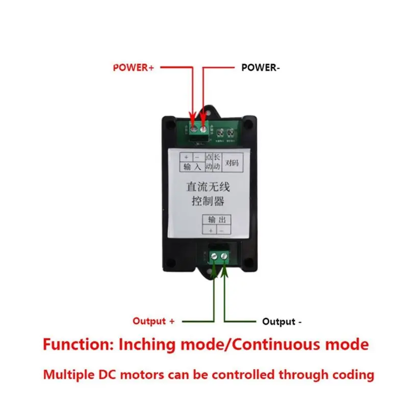 ABKN DC Motor 12V 24V Wireless Remote Controller for Linear Actuator Controlling Extension Retraction
