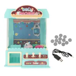 Rechargeable DIY Electric Claw Machine,with Lights & Sounds,Girl Grab Doll Clip