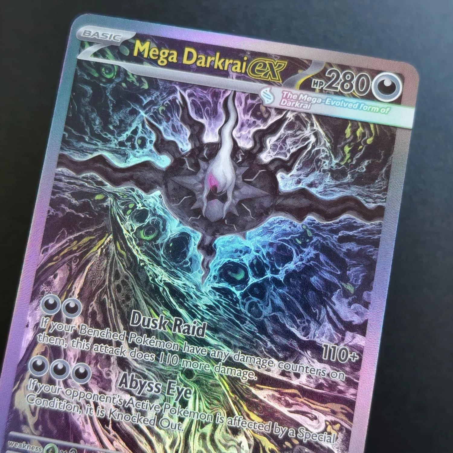 Selbstgemachte Proxy English PBL Pitch Black Mega Darkrai ex 116/086 SIR 120/084 Vollbild-Sammelkarte Spielzeug – Detail 3
