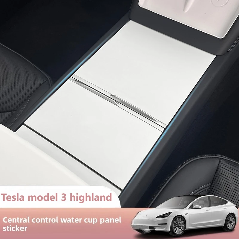 

For Tesla Model 3 Highland Model Y Juniper Central Control Water Cup Panel Protective Film Interior Modification Accessories
