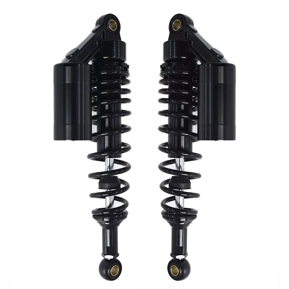 340mm Black/Gold Hydraulic Aluminum Motorcycle Shock Absorber Retrofit for Scooters CB400-Compatible Suspension