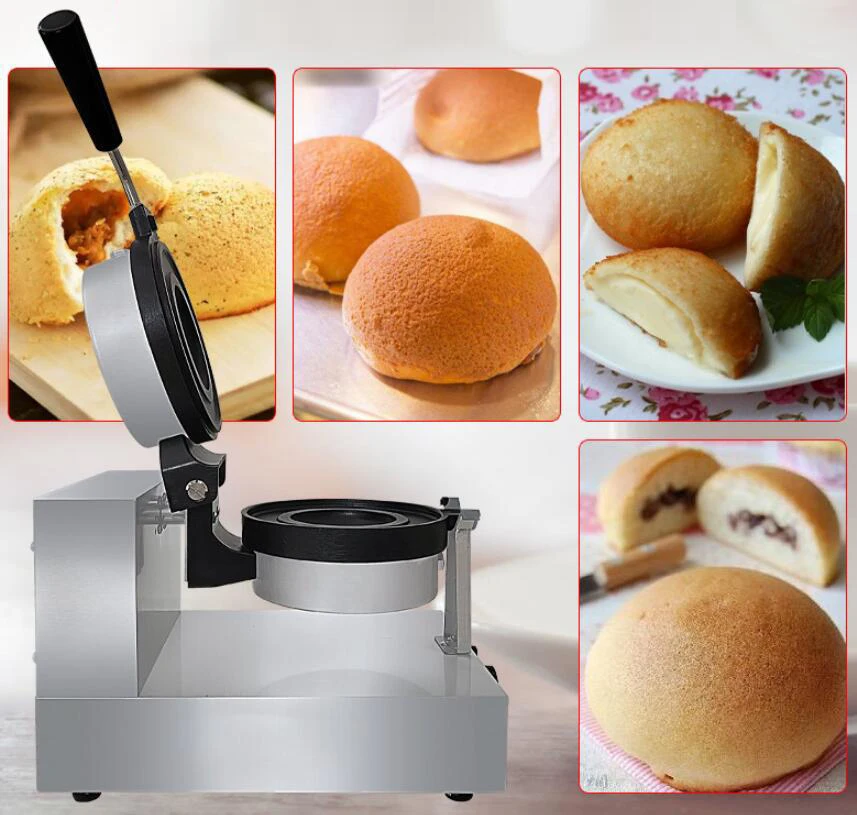 Commercial 10V 220V Gelato Panini Press UFO Burger Machine Ice Cream Hamburg Maker Ufo Burger Grill Flying Saucer Baker