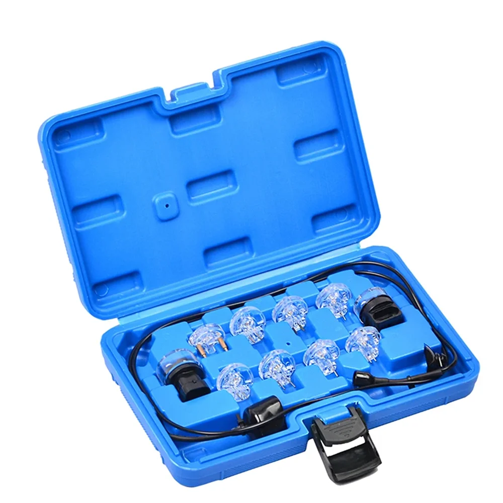

11Pcs Electronic Fuel Injection And Signal For Noid Lite Tester Light Test Set