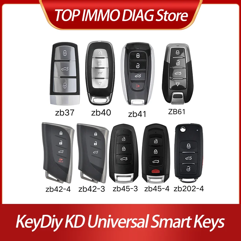 2PCS KeyDiy Universal keyless smart key zb37 zb40 zb41 ZB61 zb42-4 zb42-3 zb45-3 zb45-4 zb202-4 46/47/48/49/4A KD900/MINI/X2/X4