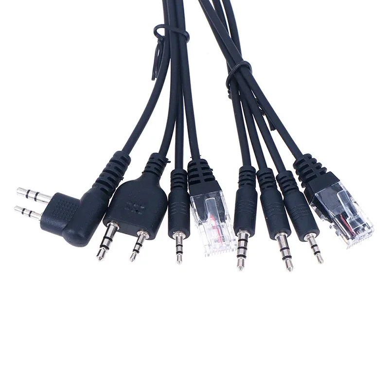 Cable de programación USB para ordenador kenwood, 8 en 1, baofeng, motorola, yaesu, icom, práctico walkie talkie, radio de coche, Software de CD