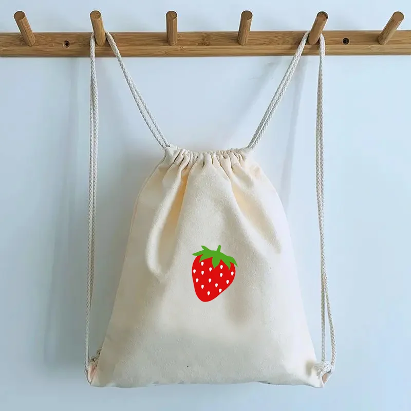 

Strawberry Drawstring Bag - A Stylish and Practical Gym Bag for Women, Also Suitable for Casual Outings for Women Travel Gift