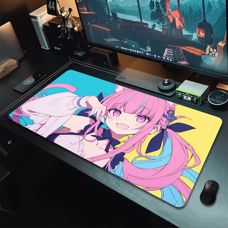 

Premium Computer Mousepad Kawaii Anime Girl Gaming Mouse Pad Gamer Large Mouse Mat XXL Laptop Desk Mat Cute Keyboard Pad Carpet