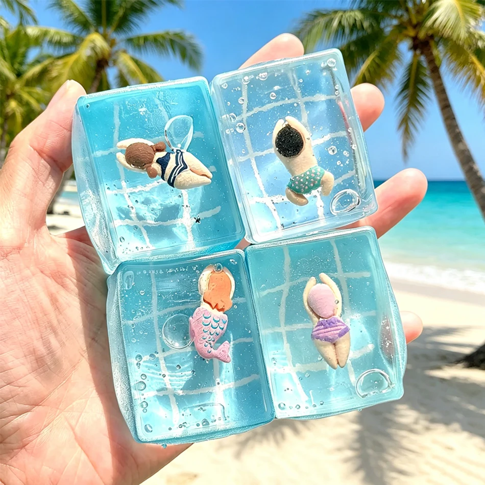 Hot Swimming Pool Squeeze Toys Maltose Stress Relief Slow Rebound Vent Anger Stress Reliever Pinch Look Antistress Gift In Stock