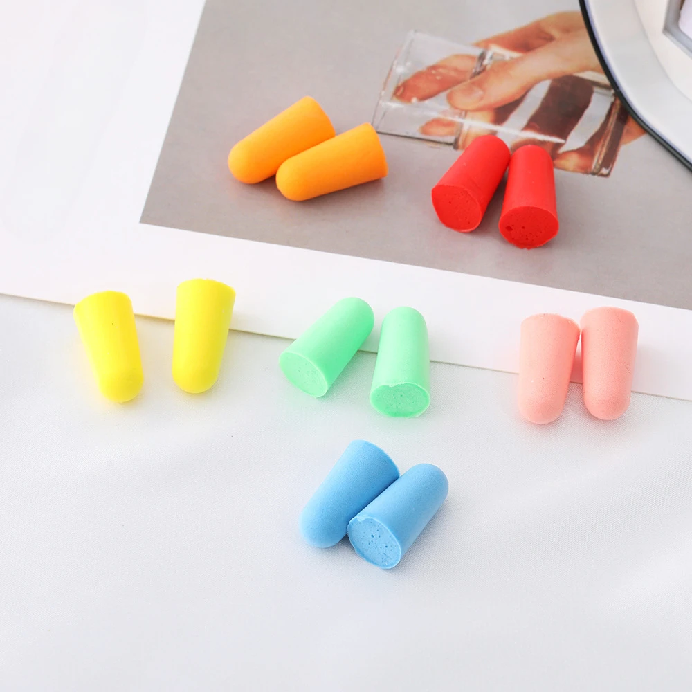 10 pairs of earplugs noise reduction sleep foam plugs Reuse snoring earplugs sound insulation sleep earplugs