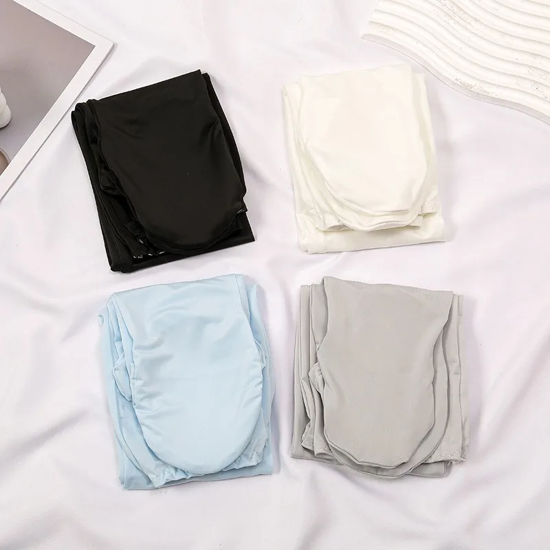 Manchons de Protection solaire pour femmes, avec doigt, doux et frais, en soie glacée, housse de bras détachable, à la mode