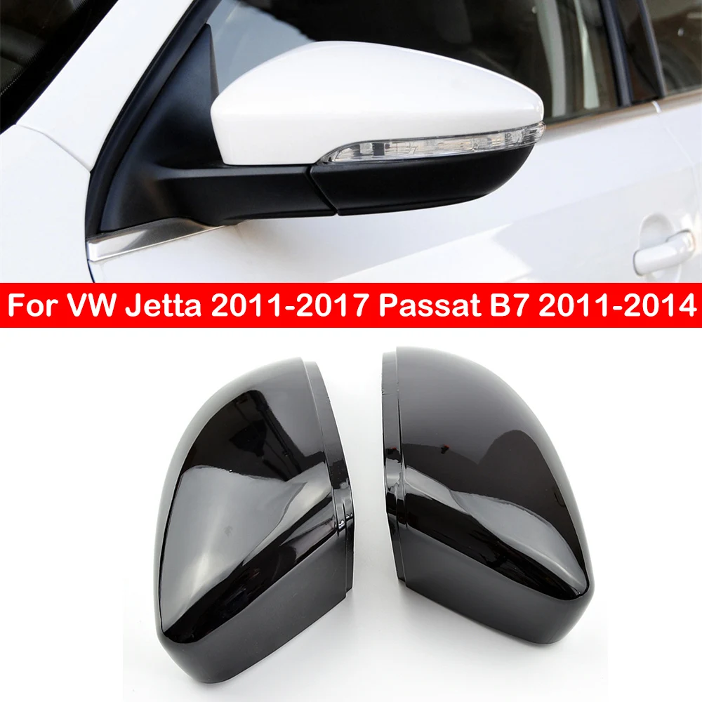 Do Volkswagen VW Jetta 2011-2017 Passat B7 2011-2014 Samochodowe lusterko wsteczne Osłona lusterka bocznego Zaślepka drzwi zewnętrznych Wykończenie obudowy widoku z tyłu