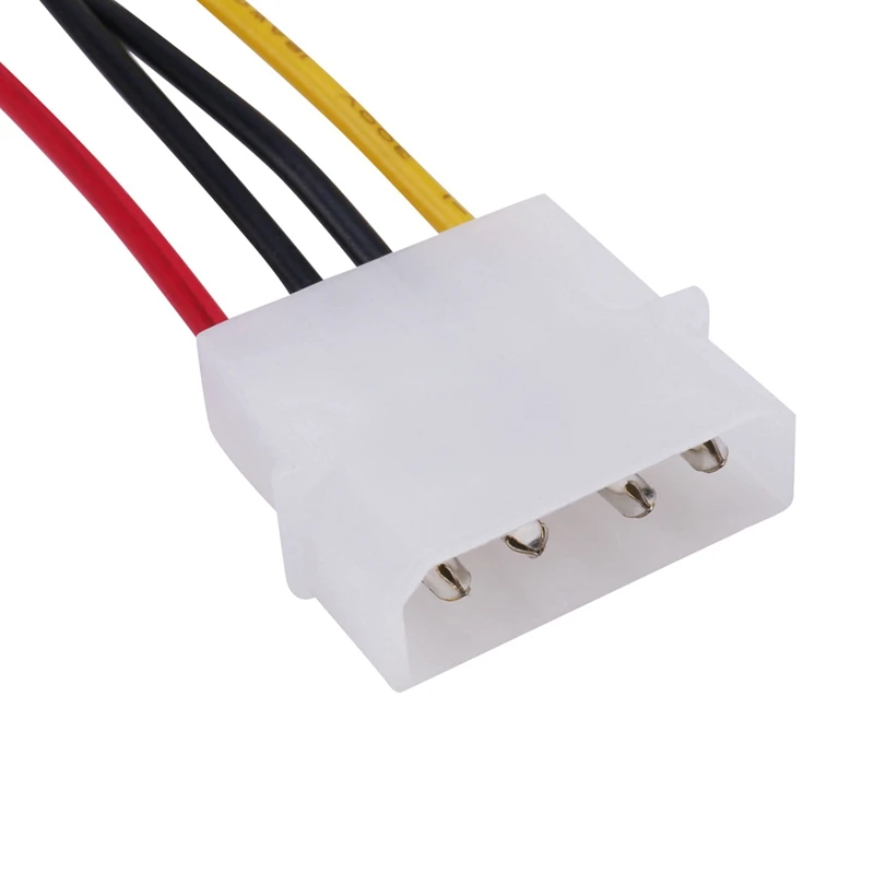 3X SATA Power Female To Molex Male Adapter Converter Cable, 6-Inch