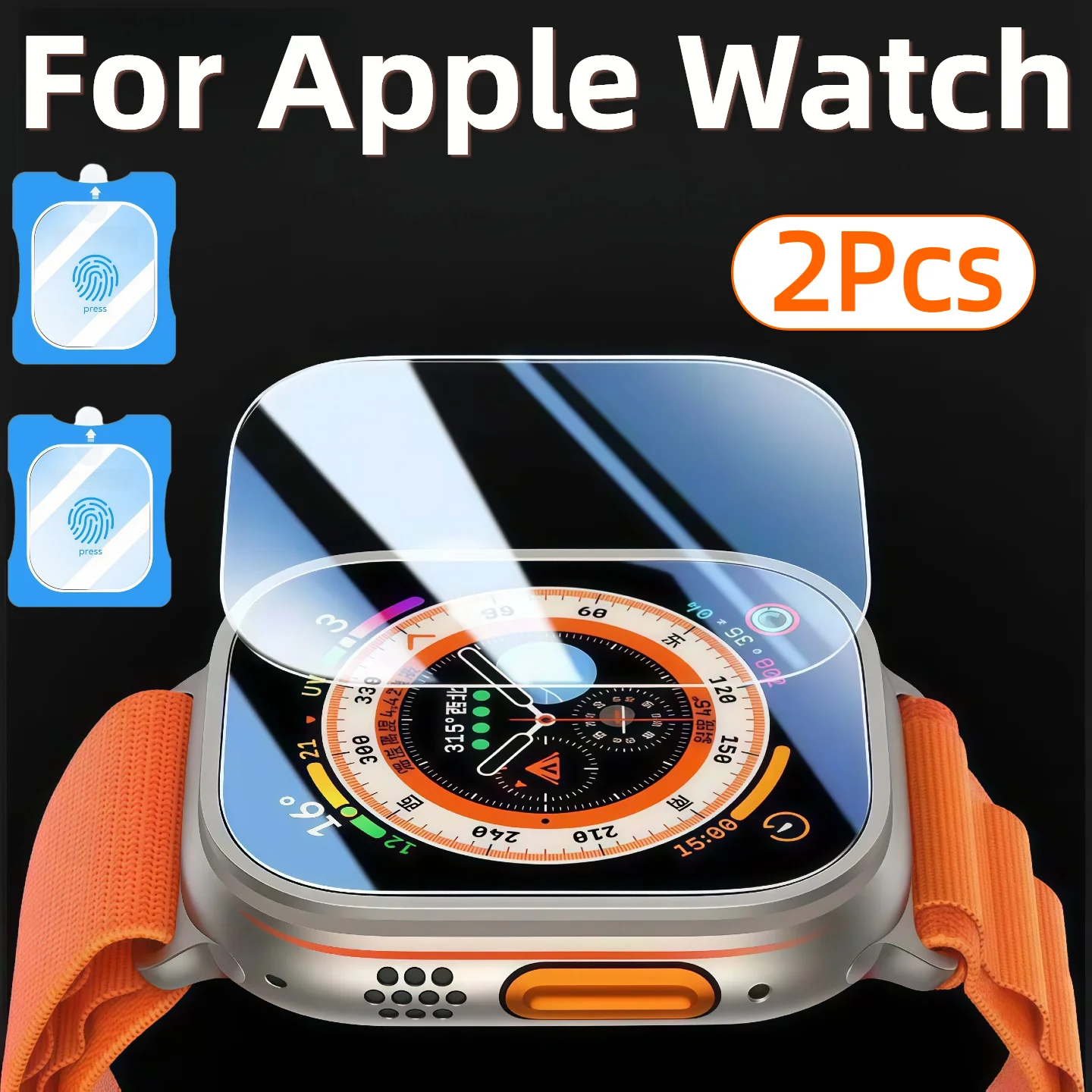 Smartwatch Case - 2 ชิ้น 49 มม. สำหรับแอปเปิ้ลวอทช์อัลตร้า 2/3