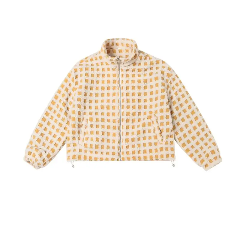 Cappotto scozzese lungo Sve da donna autunno inverno Vestibilità ampia Design versatile Capispalla Faionable Cappotto da donna