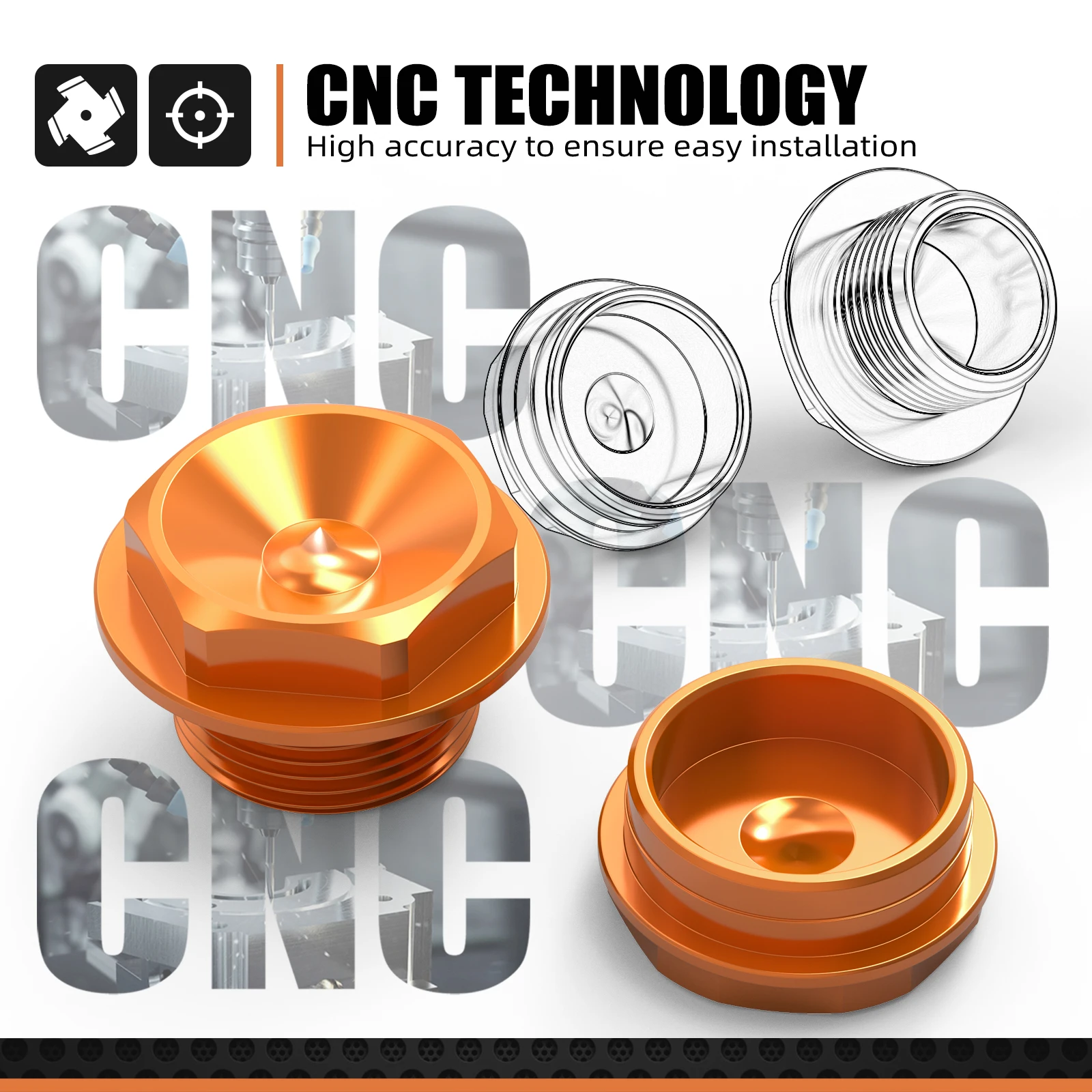 NICECNC For KTM EXC 300 Front Wheel Axle Nut Spindle Collar For KTM EXC-F 350 XCW 500 XCW-F SX 125 SXF 450 XC XCF 2003-2014 - Image 5