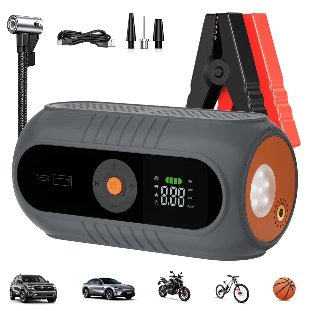 Jump Starter With Air Compressor - Car Jump Starter with Air Compressor