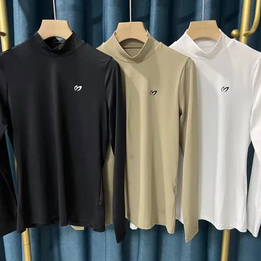 

Women's Long-Sleeve Stretch Quick-Dry Base Layer for Fall/Winter Golf – Slim-Fit