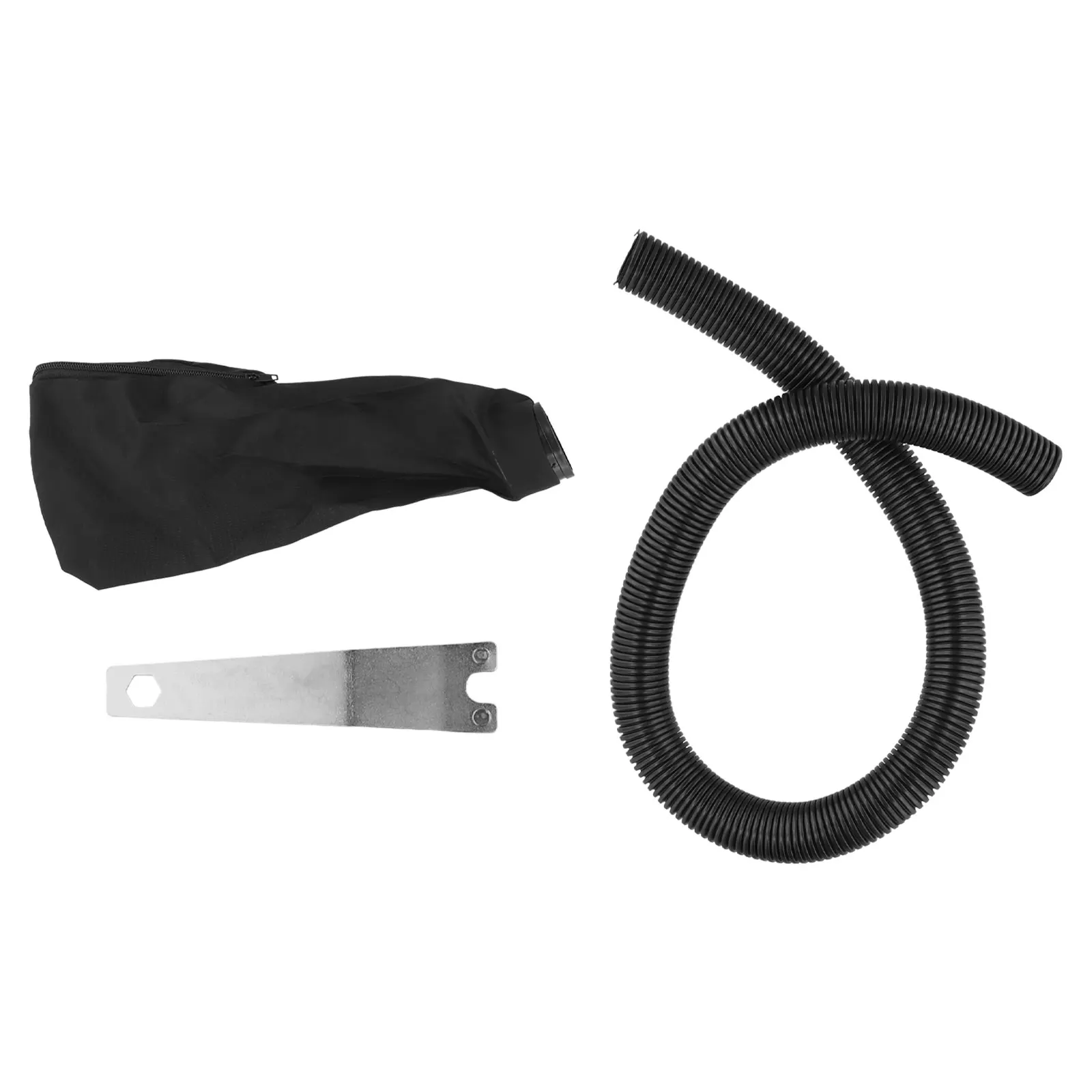 

4pcs Angle Grinder Bracket With Wrench Dust Pipe Dust Collection Bag Set 90mm For 100~125mm Angle Grinder Power Tools Workshop