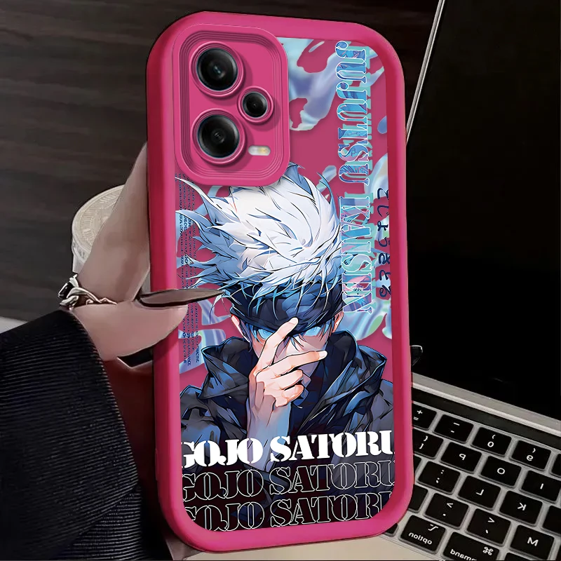 Jujutsu Kaisen حافظة لهاتف Xiaomi Redmi Note 13 14 12 11 Pro Plus 5G 12S 11S 10s 10 9 Redmi 14C 13C 12C 12 4G A3 A3X غطاء الطباعة #4