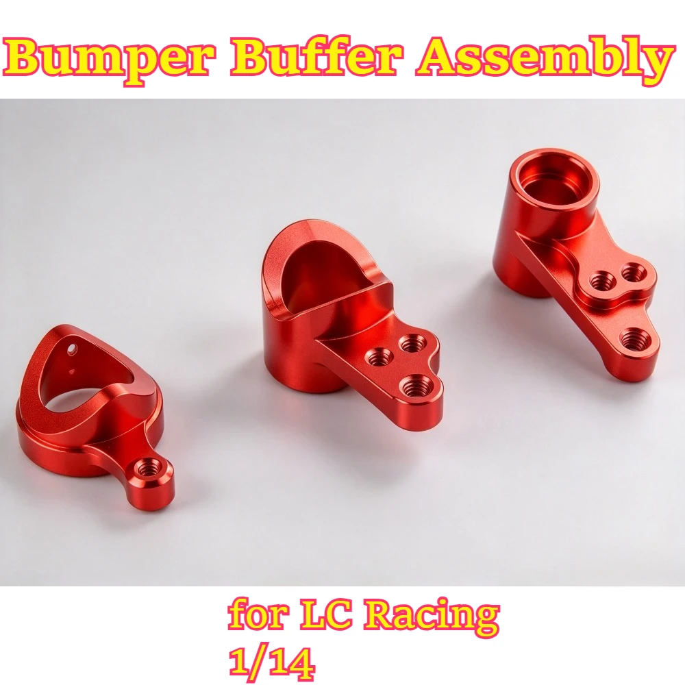RC Part Metal Bumper Buffer Assembly for LC Racing 1/14 Buggy Rally Short Course Desert Monster Truggy custom size accessory