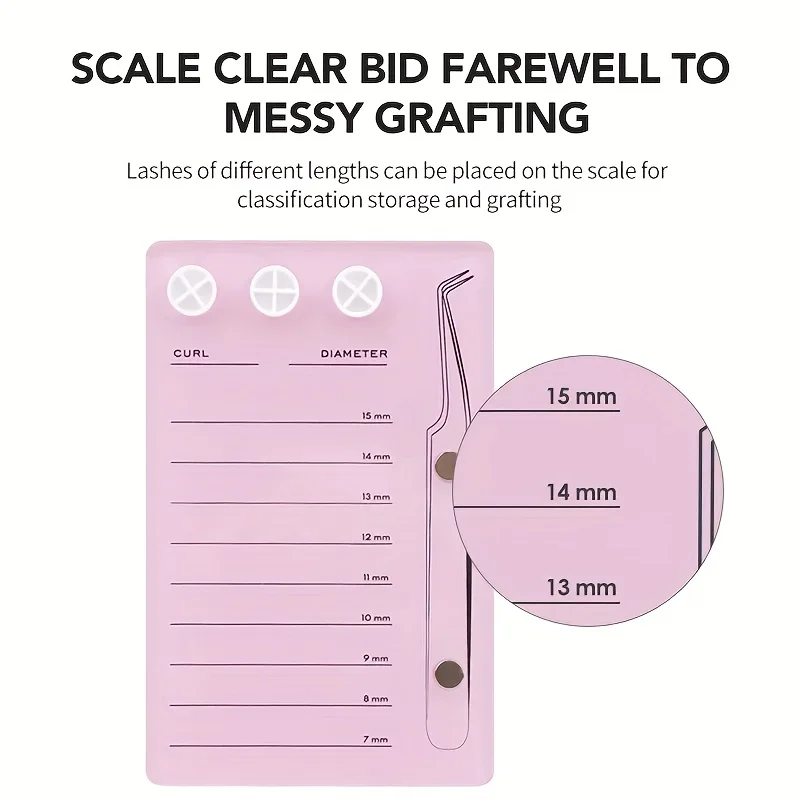 رمش تمديد مقياس حامل المغناطيسي الاكريليك لاش مجلس الغراء البليت كوب نظيفة صحية كاذبة رمش الوسادة رمش أدوات ماكياج #3