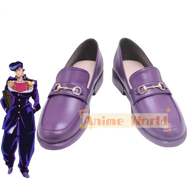 

Обувь для косплея Higashikata Josuke, аниме, реквизит для косплея, обувь из искусственной кожи, карнавальные ботинки на Хэллоуин, реквизит, индивидуальный заказ