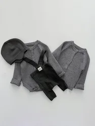 Spring Knit Baby's Sets Toddler Baby Rompers Pants Infant Baby Jumpsuit Toddler Girl Clothes Baby Girl Outfit Set Boys Set