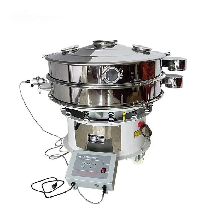 Ultra Fine Powder Sieving Ultrasonic Round Vibrating Sieve Screen Separator