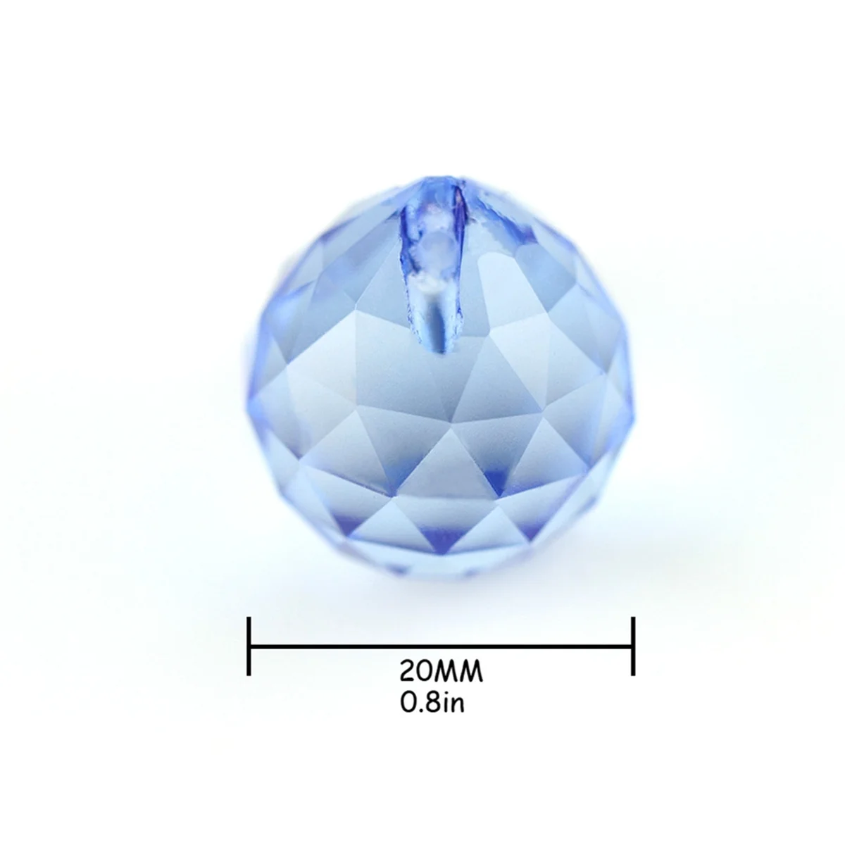 

AA85 50Pcs Crystal Faceted Hanging Ball Prism for Feng Shui Tree Wedding Parting Hotel Home Decor-20mm