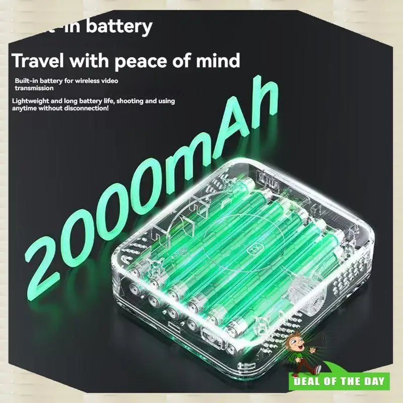 24-godzinna dostawa Nadajnik i odbiornik obrazu HD do bezprzewodowego systemu transmisji wideo TP NANO - Kompatybilny z wbudowanym akumulatorem 2000 mAh