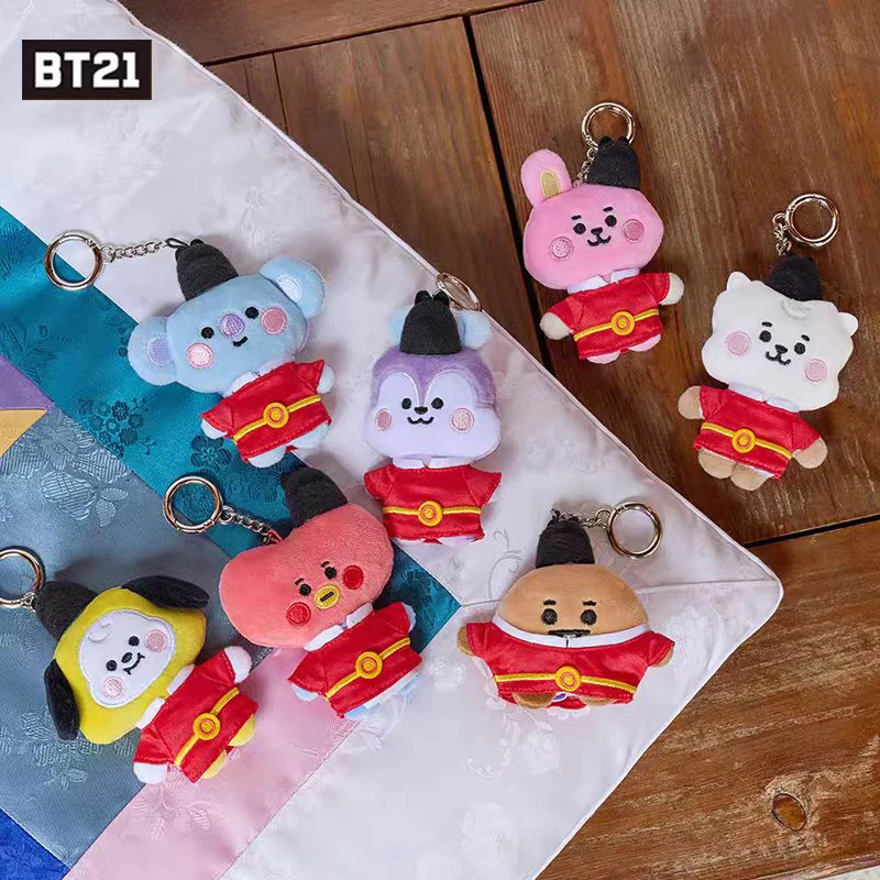 

Linefriends Bt21 K-edition V2 плюшевая кукла брелок милый рюкзак кулон кукла кулон украшение подарок игрушка коллекционные предметы