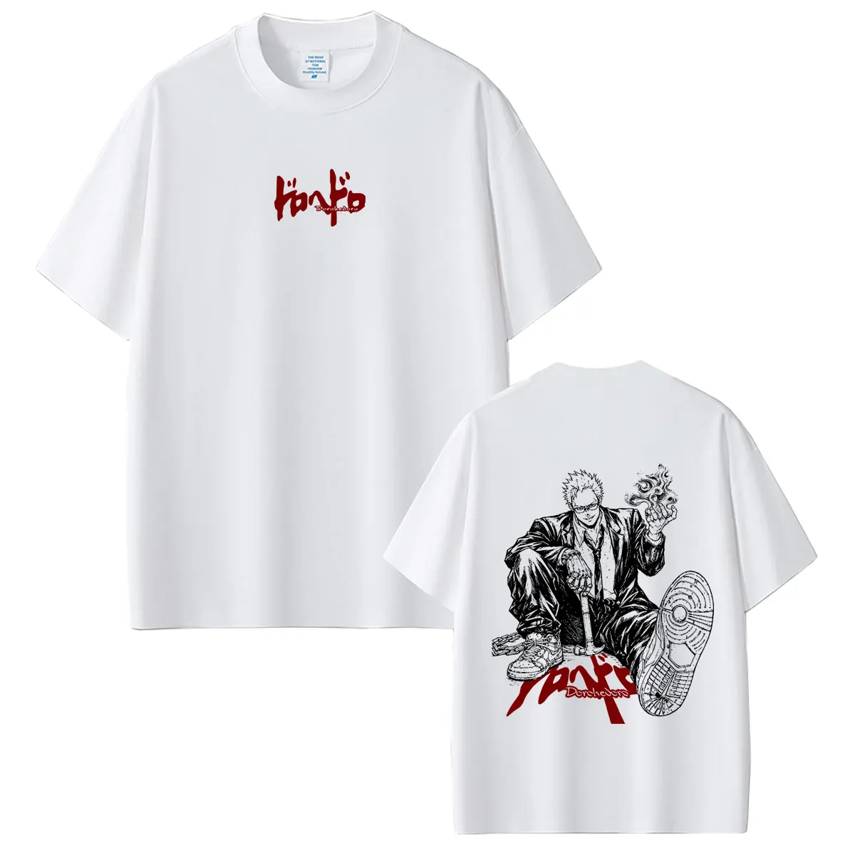 Anime Kengan Ashura Tokita Ohma T-Shirts für Männer, Lässige Hochwertige Weiche Baumwoll-T-Shirts für Männer und Frauen, Vintage Manga Oversized T-Shirt – Detail 2