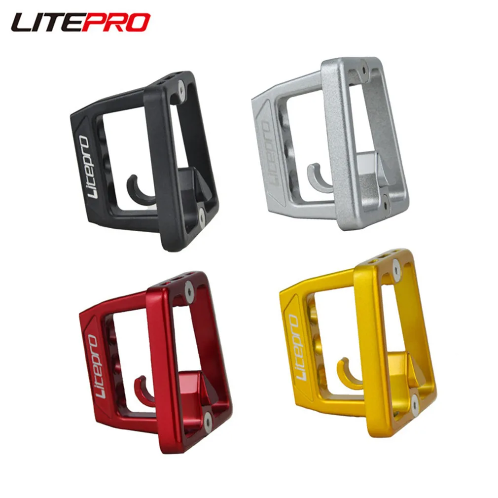 

JKLapin Litepro Bicycle Front Shelf Bag Adapter For Brompton Bag Carrier 3 Hole Front Block For Dahon