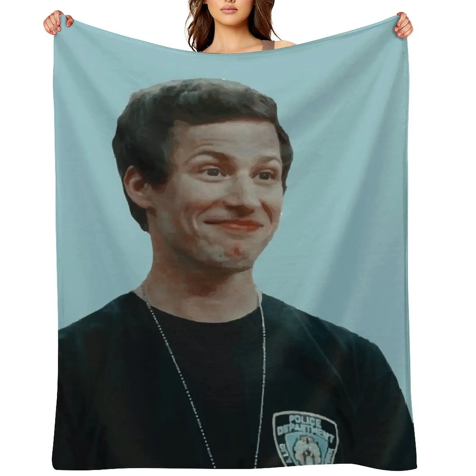 

Jake peralta smiling Throw Blanket Decorative Sofa Extra Large Throw Soft Beds For Decorative Sofa Blankets