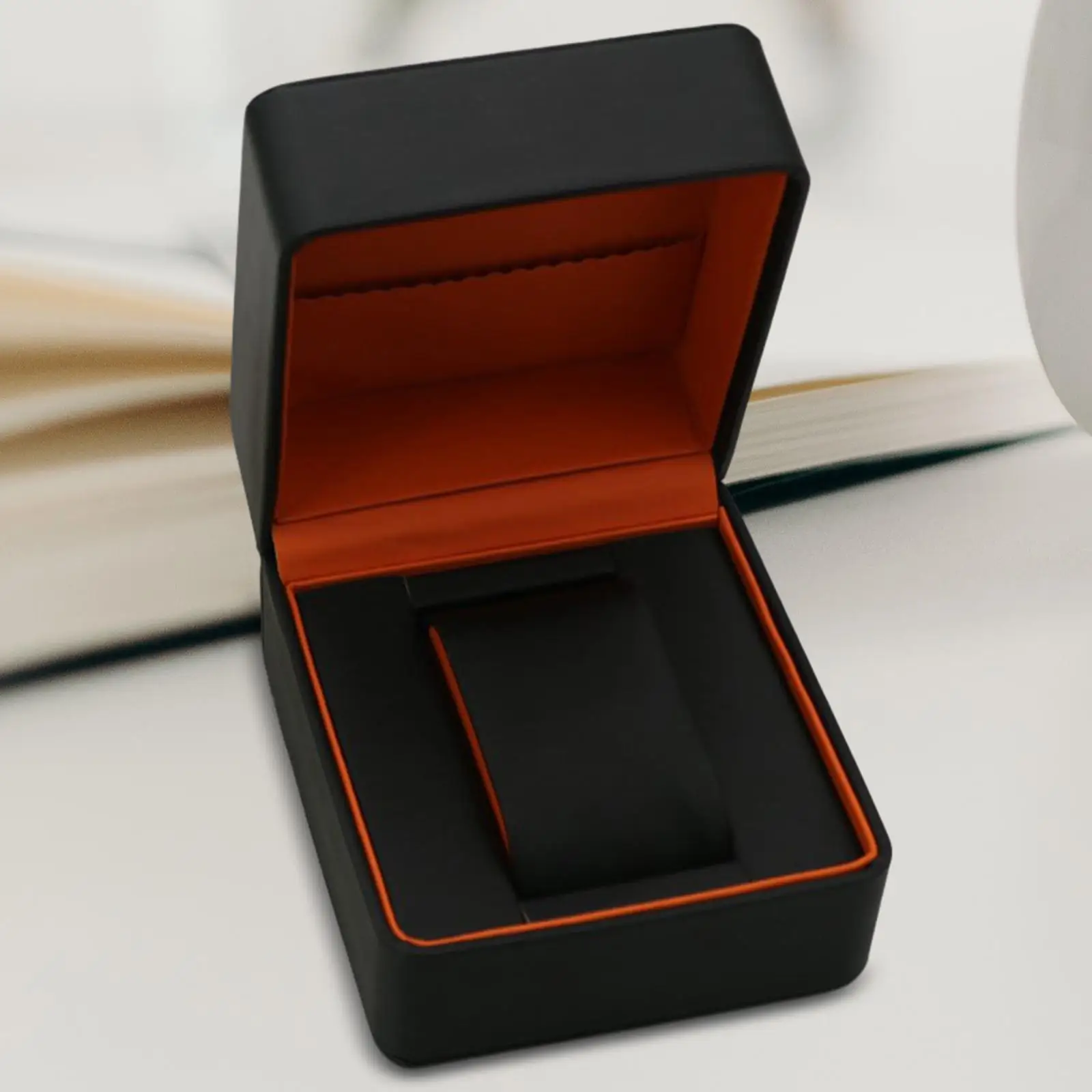 Single Watch Storage Box Modern Multifunctional PU Leather Watch Storage Travel