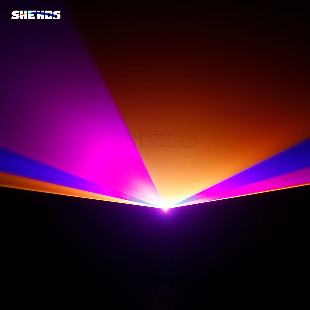 SHEHDS NEW 1000mW RGB Full Color Scan Light Multiple Effects DJ Disco Wedding Church Party Animation Scan Light