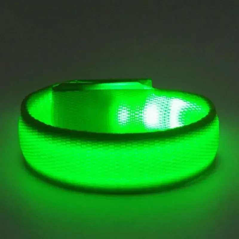 Light Adjustable Bracele Night Running Climing Strap Safety Bright Band Party Glow-in-the-dark Props Luminous Bracelet Nylon