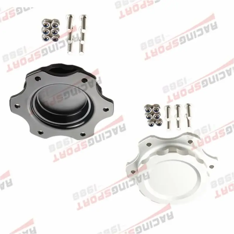 

S NEW 4" OD 7613A Billet Aluminum Fuel Cell Cap Assembly for JAZ Fuel Cells Black/SILVER
