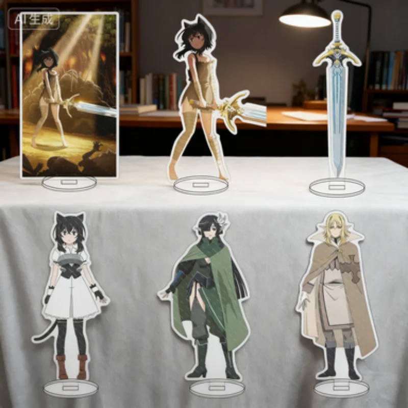 

Become a Magic Sword in Another Life HD Acrylic stand standing cartoon characters standing posture indoor decorations Anime15CM